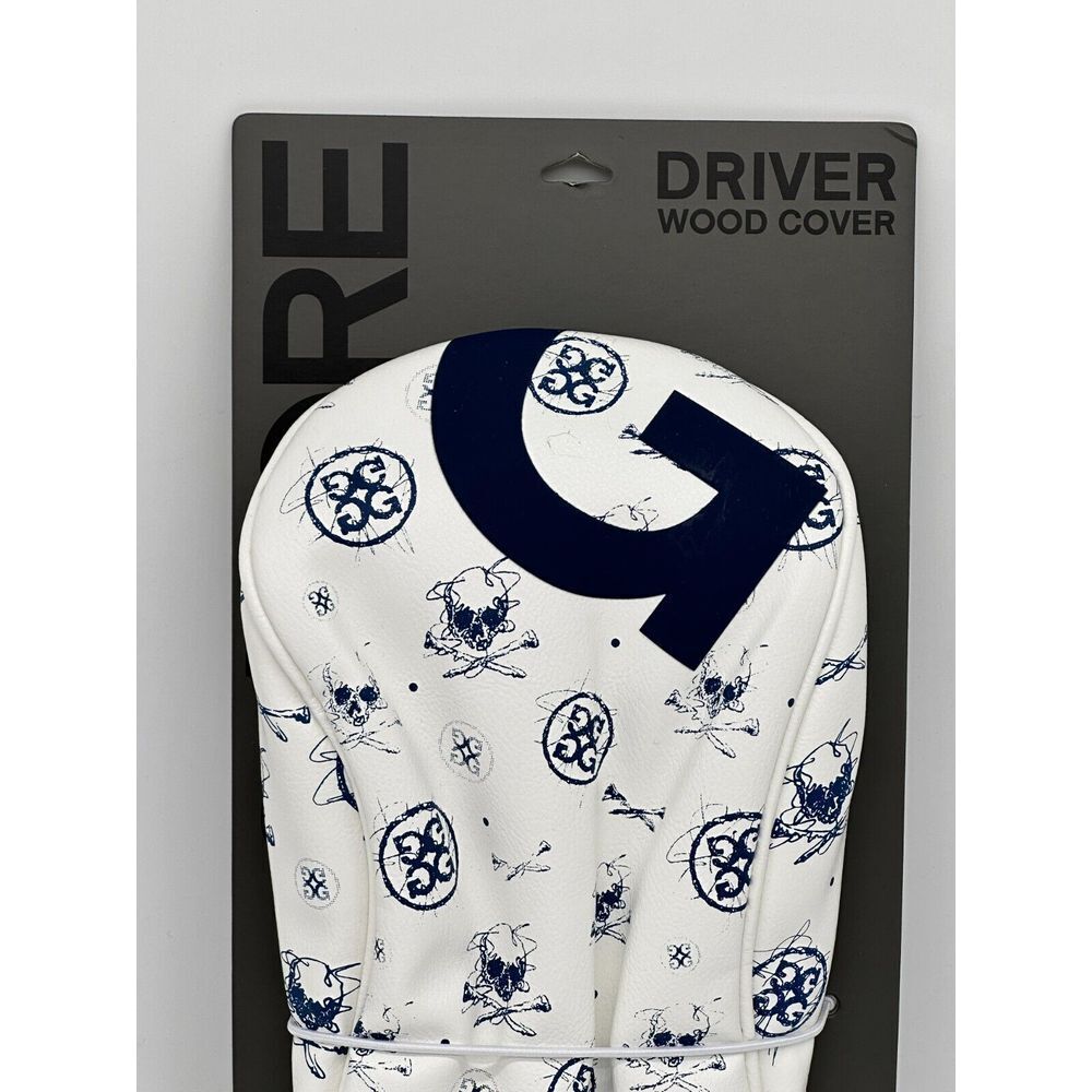 G Fore G4 Driver Wood Headcover Sketch Skull Tees Print White Oversized NEW - Picture 2 of 8